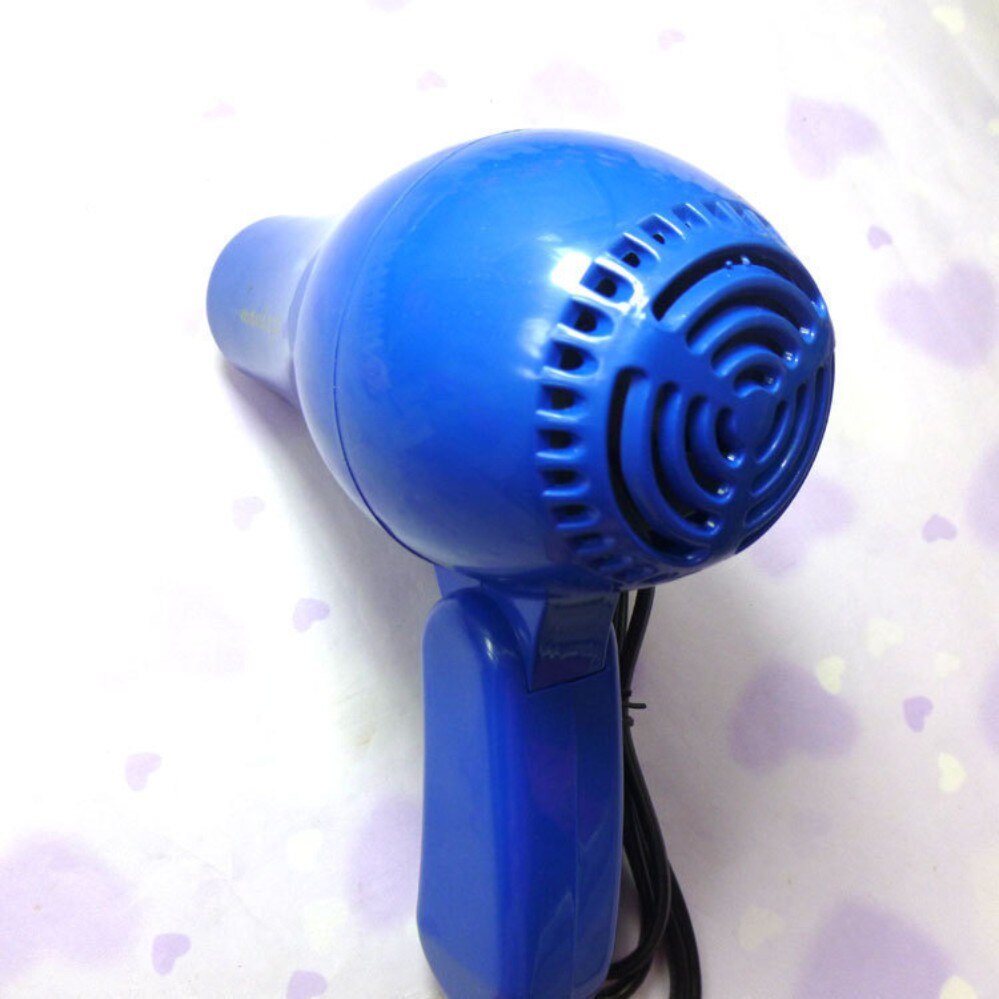 Mini Hair Dryer Collecting Nozzle 220V EU Plug Foldable Travel Household Electric Hair Blower
