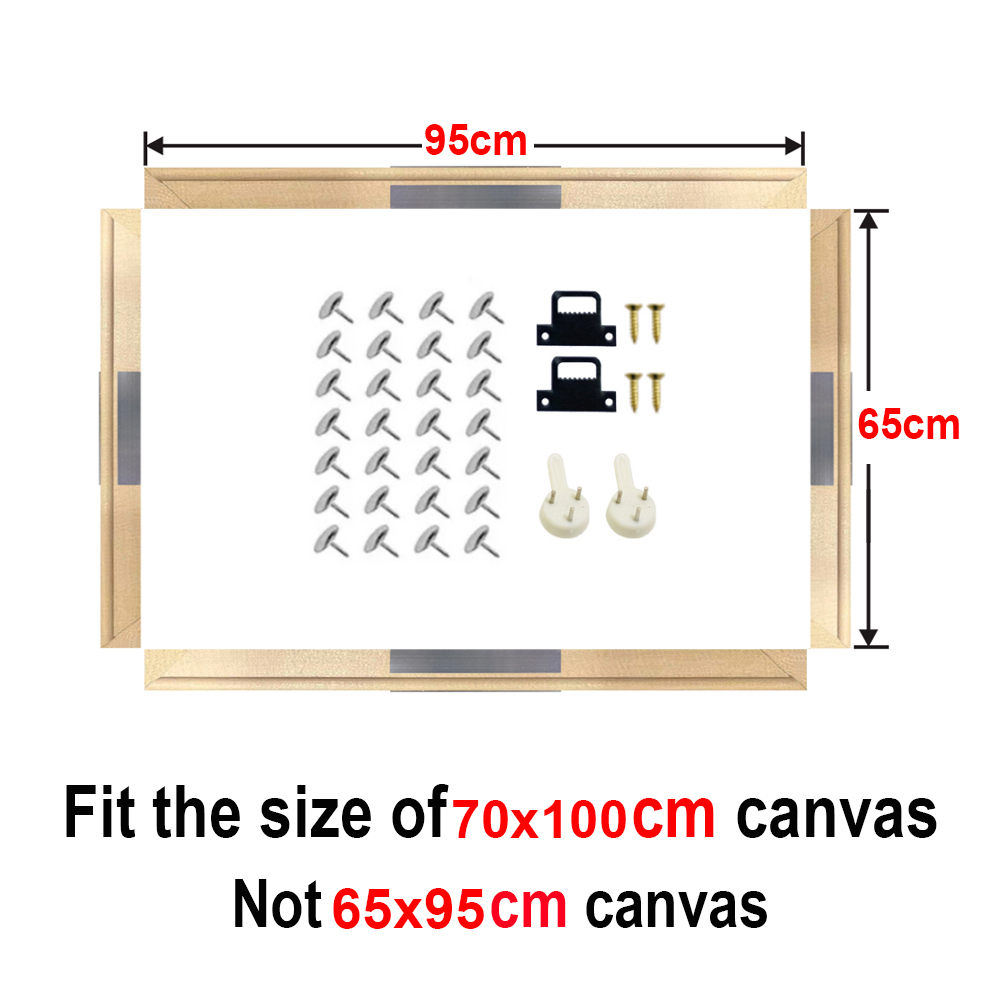 30X40 40X50 50X70 60X90 Canvas Frame Houten Frames Houten Foto Olieverf canvas Diamant Schilderij Frames Canvas Houten Muur: width 90cm