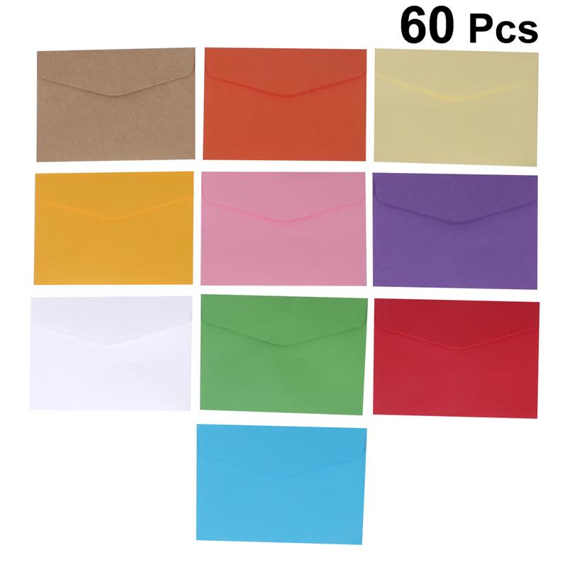 60 Pcs Envolopes Feestelijke Herbruikbare Blanco Kraftpapier Enveloppen Voor Foto 'S
