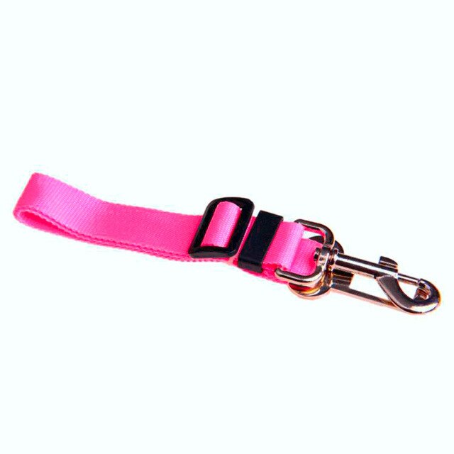 Huisdier Autogordel 2.5Cm Materiaal Huisdier Veiligheid Riem Hond Trekkabel Hond Veiligheidsgordel: rose