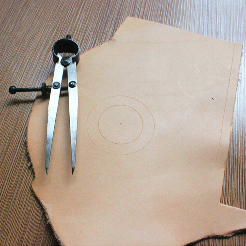 Leather Stitch Hole Distance Measure Tool Durable Carbon Steel Scriber Divider Wheel Compass Leather Divider Tool Rotary Cutter