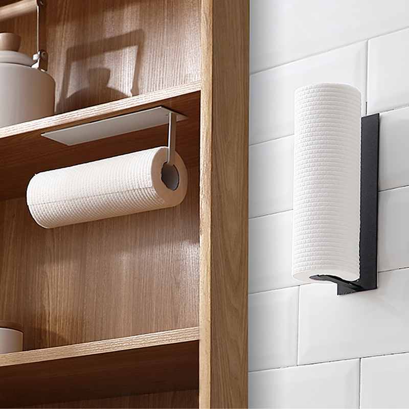 Suporte de toalha de papel ganchos cozinha organizador de armazenamento gadget conjunto ferramentas gabinete utensílio coisas acessórios suprimentos