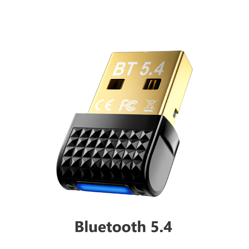 Adattatore USB Bluetooth 6.0 Ricevitore e trasmettitore Bluetooth Dongle USB 5.4 per tastiera/mouse/auricolare/altoparlante/stampante Bluetooth: Brown