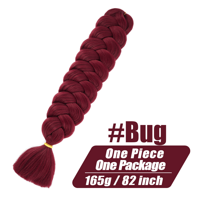 Extensiones de cabello trenzado esponjoso Xpression para mujer, trenzas Jumbo preestiradas Kanekalon, mechones de pelo sintético: P12 / 613 / 32 pulgadas
