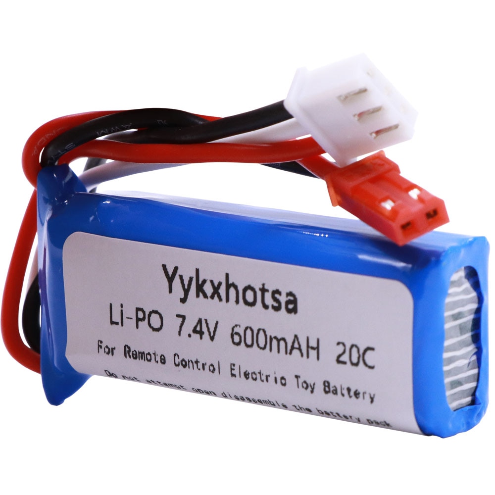 5Stck 7,4 V 600mAh Lipo Batterie für WLtoys K969 K979 K989 K999 P929 P939 RC Auto Teile 2s 7,4 v Batterie für WLtoys K969 zubehör