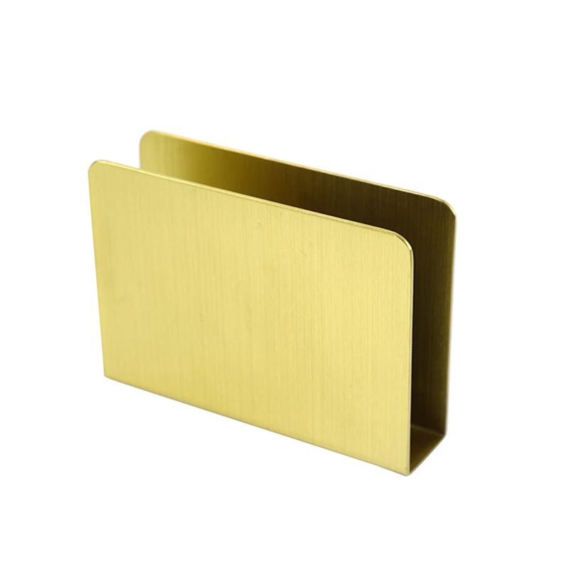 Rvs Servettenhouder Verticale Papier Tissue Dispenser Serviette Stand Voor Thuis Restaurant: Golden