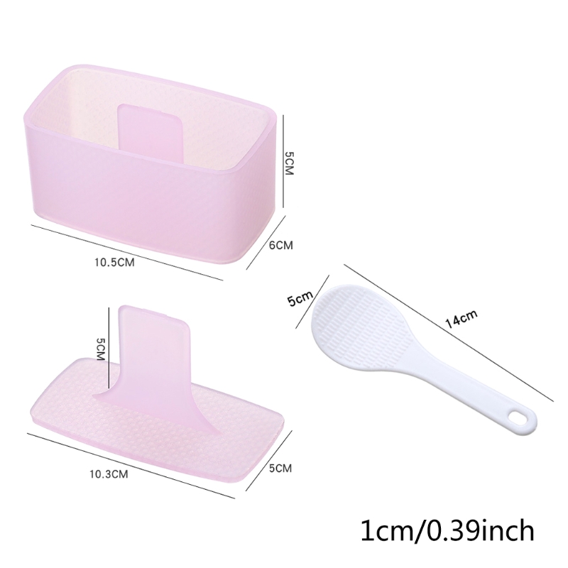 BPA Free Sushi Making Kit Onigiri Mold Rectangular Hawaiian Spam Musubi Kimbab Restaurant Onigiri Home Kitchen