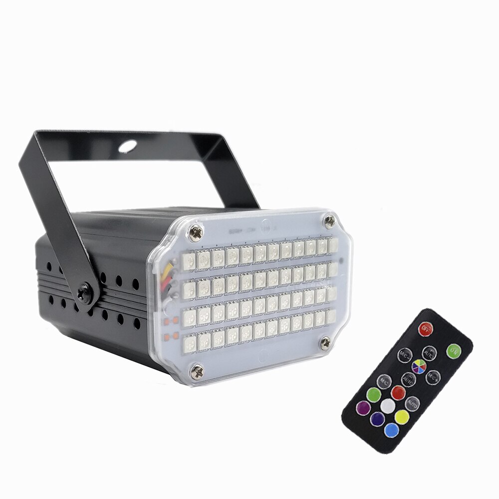 24X3W LED UV luz de pared Control remoto de la etapa de Control de luz de efecto Disco de Navidad DJ interior Luz de lavado para el Club Bar boda: LED 48Pcs Strobe / Enchufe británico