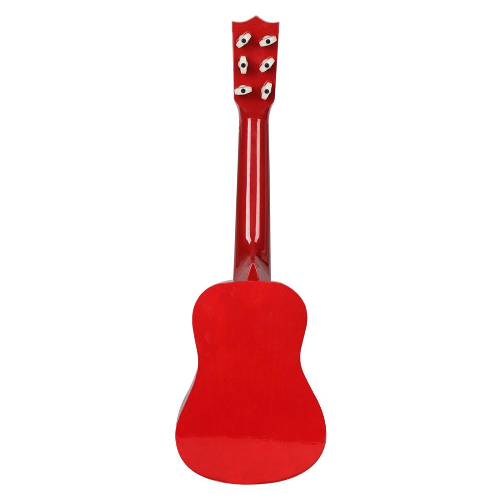 Guitarra roja de 21 pulgadas, fácil de tomar y aprender guitarra pequeña para profesionales