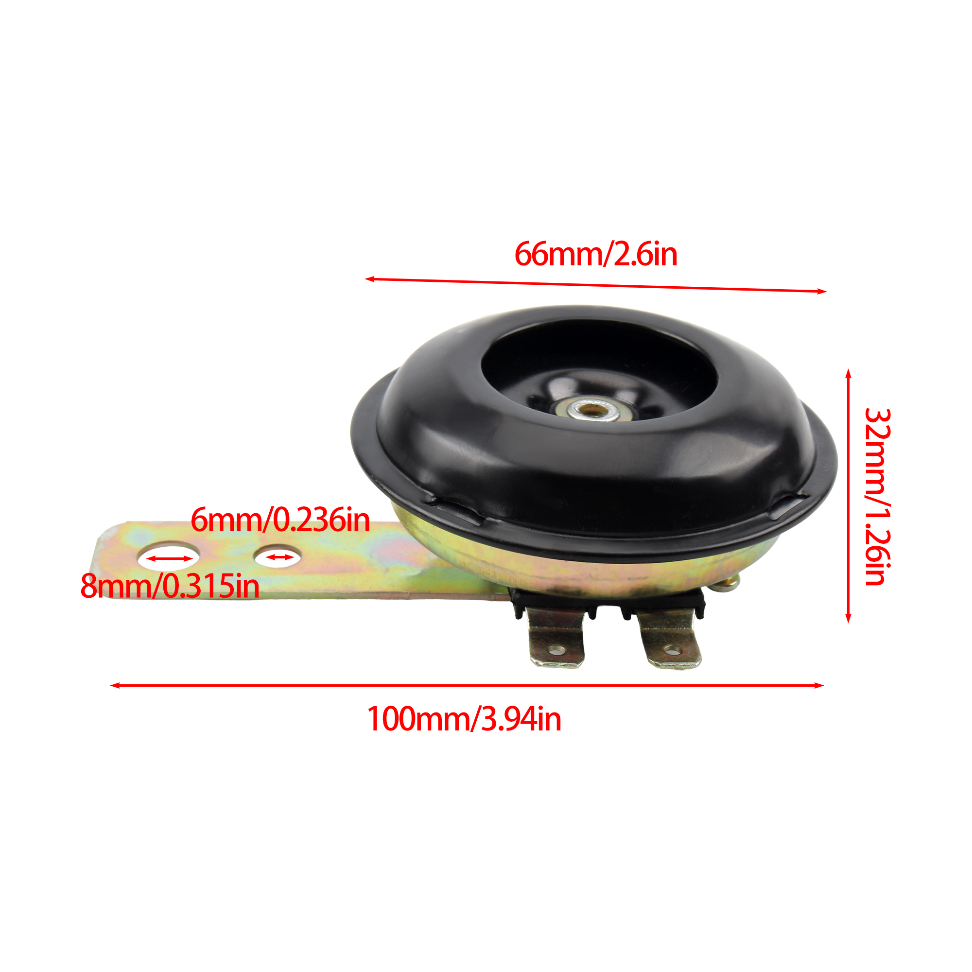 12V 48-60V Scooter E-bike Moto Onderdelen Elektrische Hoorn Motorfiets Elektrische Hoorn 105db Motorfiets Waterdichte Super Hoorn Speaker
