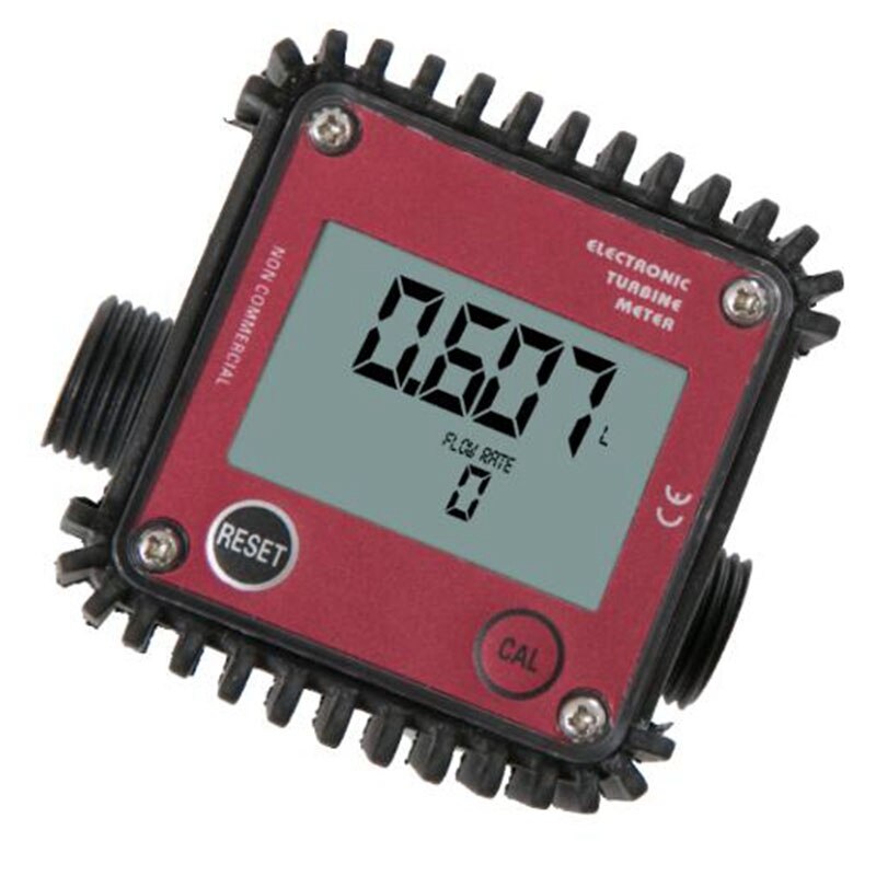 TOPK24 Small Flow Gear Flowmeter 4 Points 19mm External Thread Fuel Water Urea Liquid Meter Flow Meter