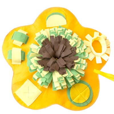 Snuffelmat voor huisdieren, hondensnuffelmat, afneembare fleece deken, stressverlichtende neuspads, kattenneuspad, puzzelspeeltje, vertragend: L 6060cm