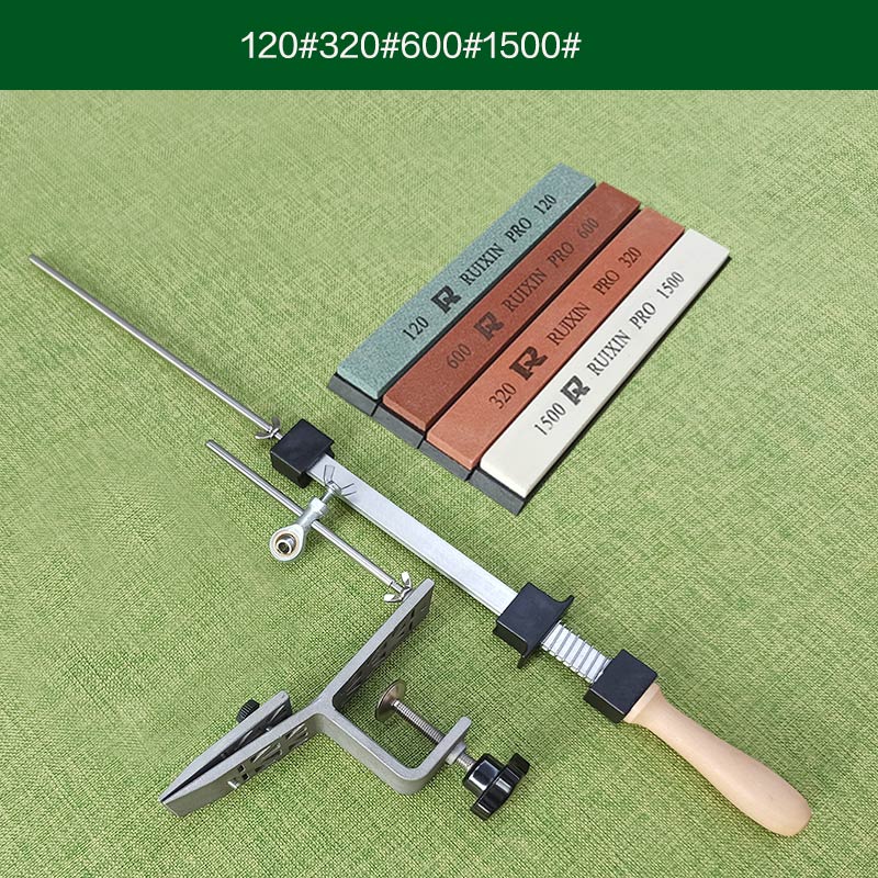 Kitchen Knife Sharpener Whetstone Multifunction Fixed Angle Sharpening System Apex Edge Honing Tools kit: GT 4Y