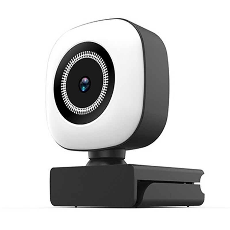 Cámara Web de enfoque automático 4K, Webcam de 8 MP, vídeo Full HD, para PC, USB, Plug and Play, efecto de belleza, luz de relleno, funciona en Stock