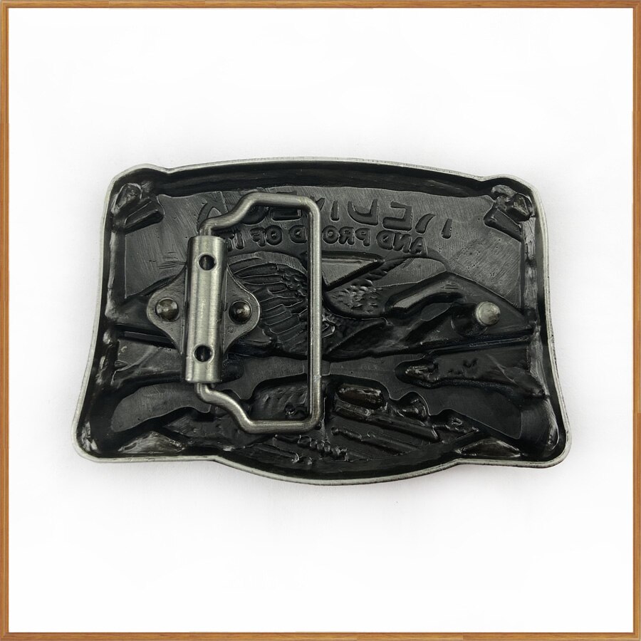BuckleClub zinc alloy REDNECK EAGLE belt buckle jeans belt buckle FP-03068 pewter finish 4cm width loop