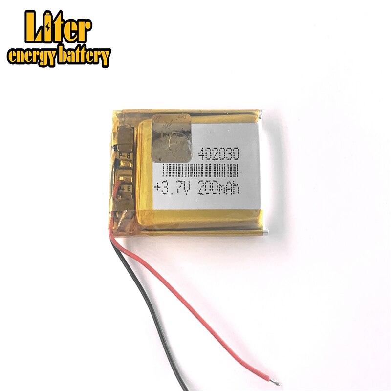 3.7V lithium polymer battery 042030 402030 200mah MP3 MP4 MP5