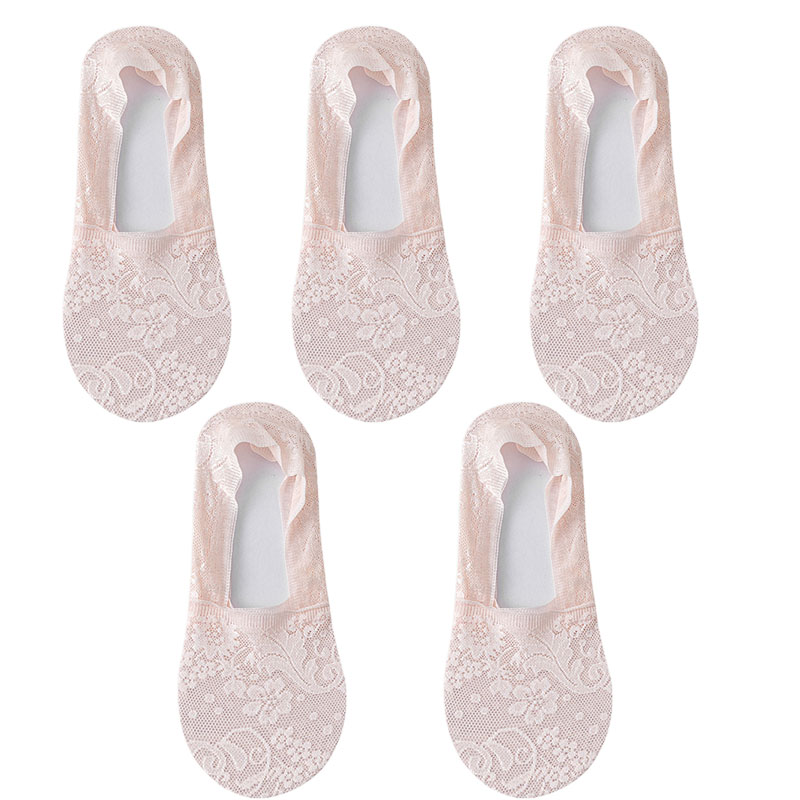 5 par/lote calcetines de mujer calcetines náuticos verano transpirable silicona antideslizante fino Invisible tobillo calcetín transparente corto Sox