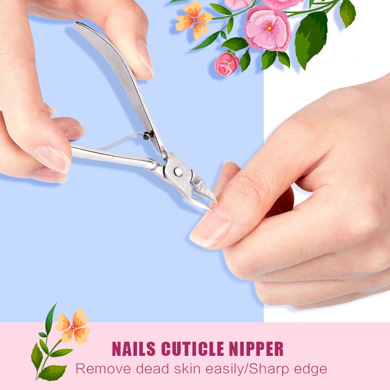 1pc Cilutene Nail Cuticle Nipper Rainbow Clipper Scissor Dead Skin Remover Manicure Nail Art Tool Nail Trimming Nippers