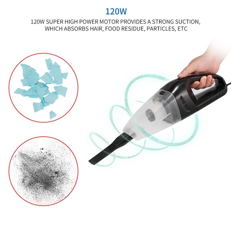 Portable Car Handheld Vacuum High Power Cordless Handheld USB Rechargeable Car Cleaner Hand Held Vehicle Vacuum Cleaner
