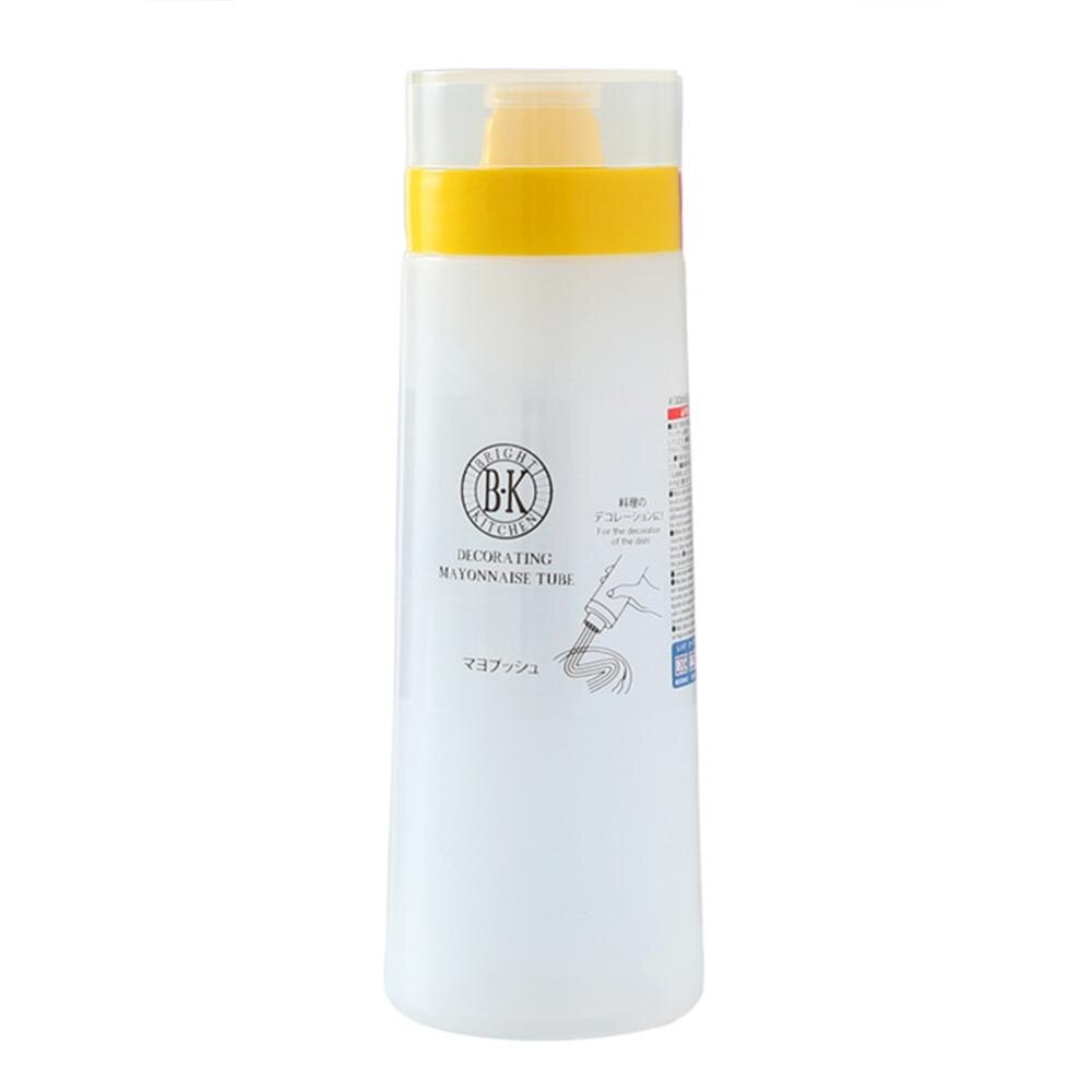 Bouteille de Condiment PE à 4 trous | Bouteille à presser en PE avec capuchon transparent pour Ketchup huile de moutarde, Mayo Castor outils de table: 02