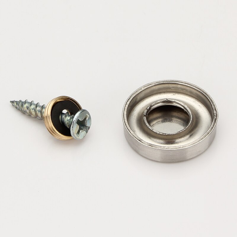 4pcs 16mm/19mm/22mm/25mm/30mm/40mm Advertising screws Standoff Covers stainless steel 304 Flat Mirror Screws Cover Caps