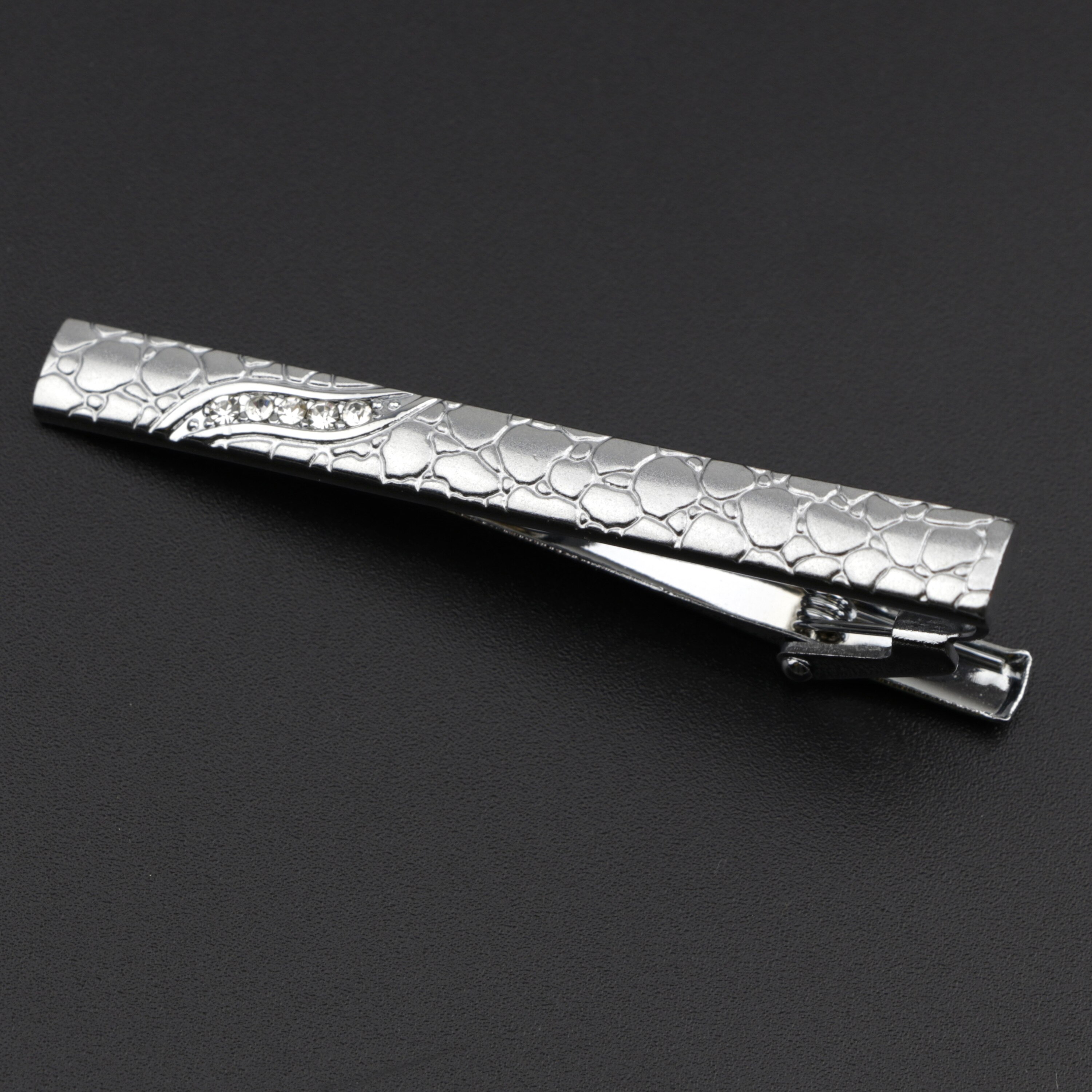 Stropdas Clip Voor Mannen Nicktie Accessoires Mode Stijl Metalen Tone Carving Eenvoudige Bar Business Sluiting Praktische Pin