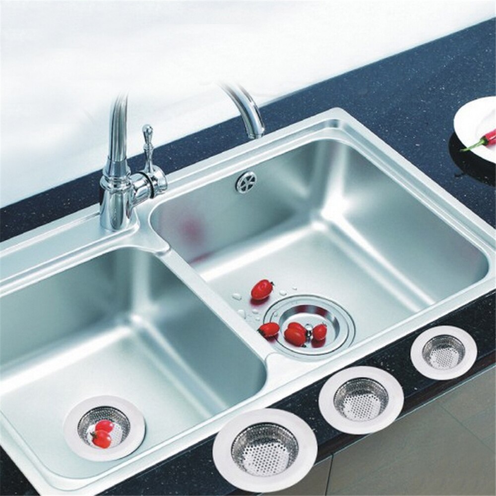 2 Stuks Rvs Keukenapparatuur Riool Handig Filter Vergiet Spoelbak Afdruiprek Riool Keuken Theepot Voorkomen Stopper