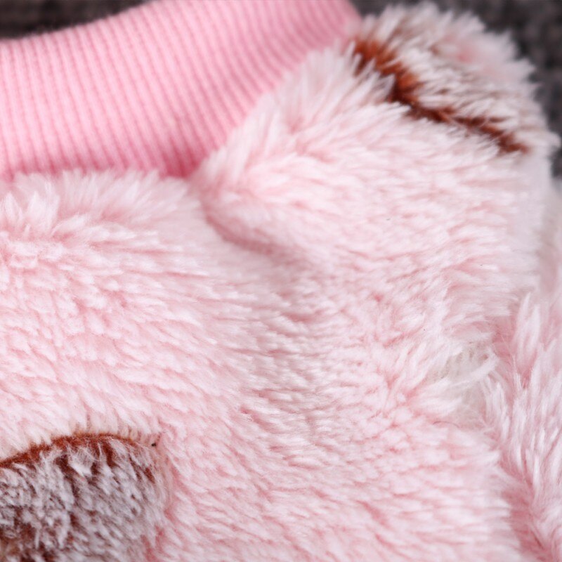 Haustier Vlies Kostüm Herbst und Winter Warme Kleidung Kleine Hunde 2-auf Beinen Verdickung T-Shirt Hund Nette Kleidung