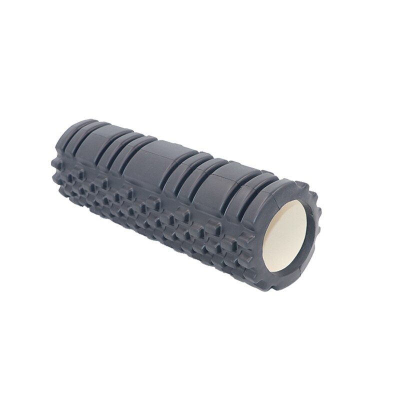 Yoga kolom fitness pilates yoga foam roller blokken trein sportschool massage grid triggerpoint therapie fysiotherapie: Zwart