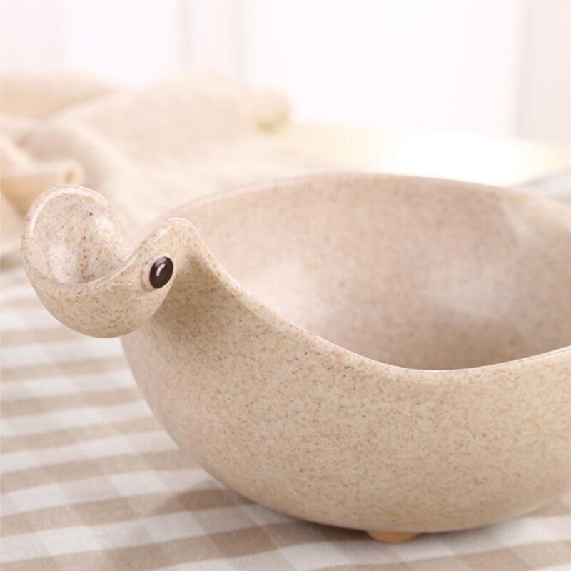 Baby peuter voerbak schattige draak kind eetkom baby anti-verbrandingskom baby soep anti-verbrandingsrijstkom