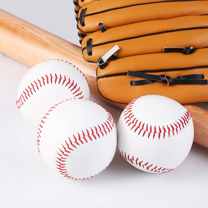 9 Inch Handmade Baseballs PVC Upper Rubber Inner Soft Rigid Baseball Balls Softball Ball Training Exercise