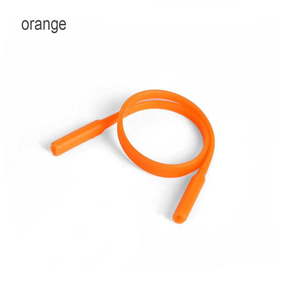 2 Stuks Verstelbare Siliconen Bril Zonnebril Ketting Brillen Bandjes Sport Band Cord Holder Elastische Anti Slip String Touwen 20Cm: orange