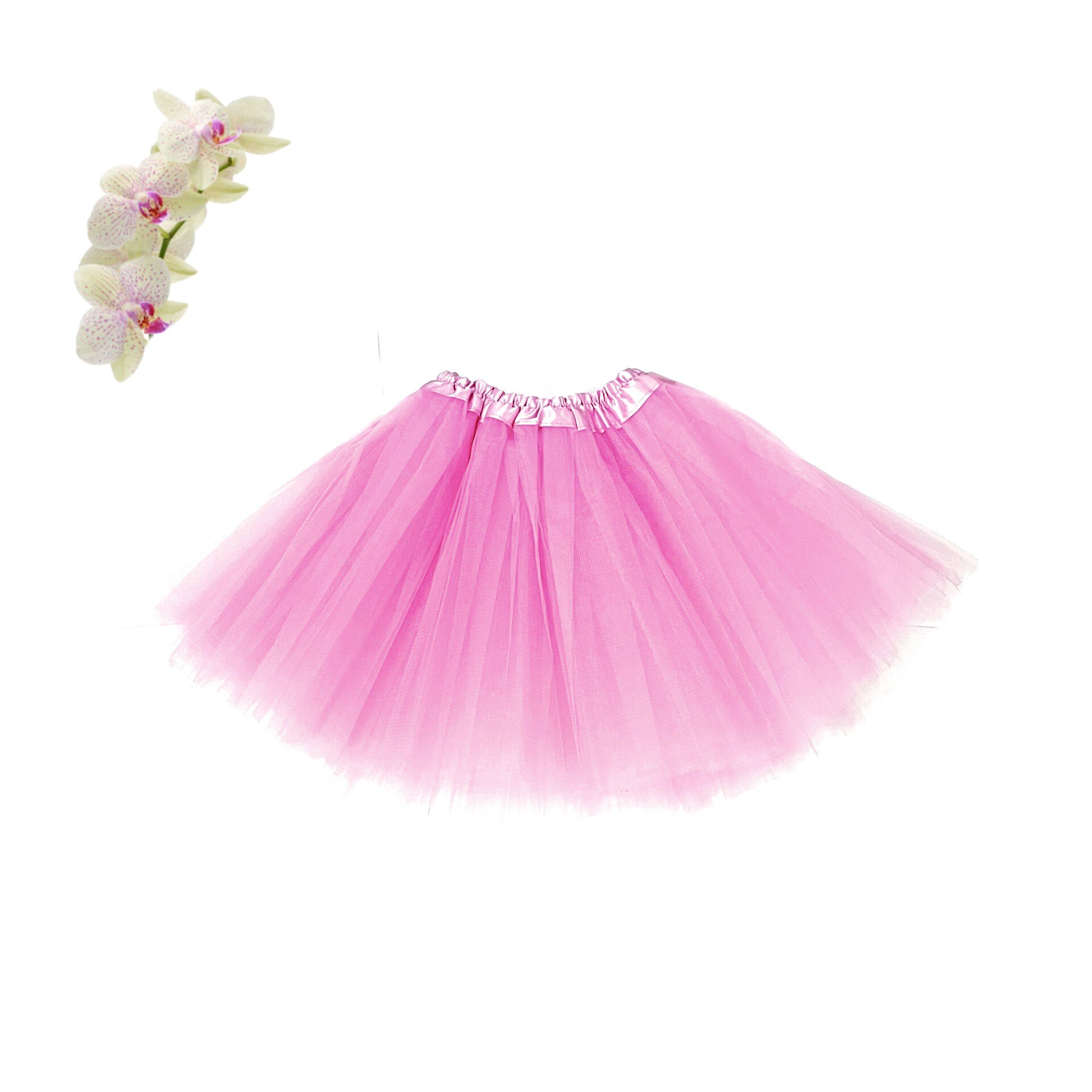 Falda Tutus para niñas o mejer, tutú de 30cm o 40cm con 3 capas de tul, Carnaval de Cadiz,Cumpleaños,Disfraz,Baile,Ballet,Pricesa,Celebraciones,Danza,Cosplay,Carnaval,Halloween: Rosa / 30cm