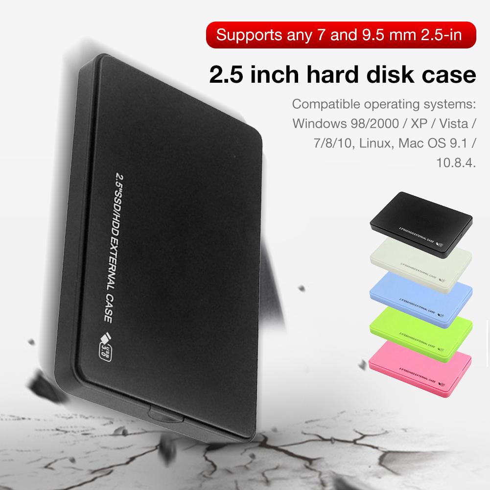 2.5 Inch Hard Drive Case USB 3.0 To SATA I/II/III Tool-Free External Hard Drive Case ABS SSD External Storage HDD Box 9.5mm 7mm