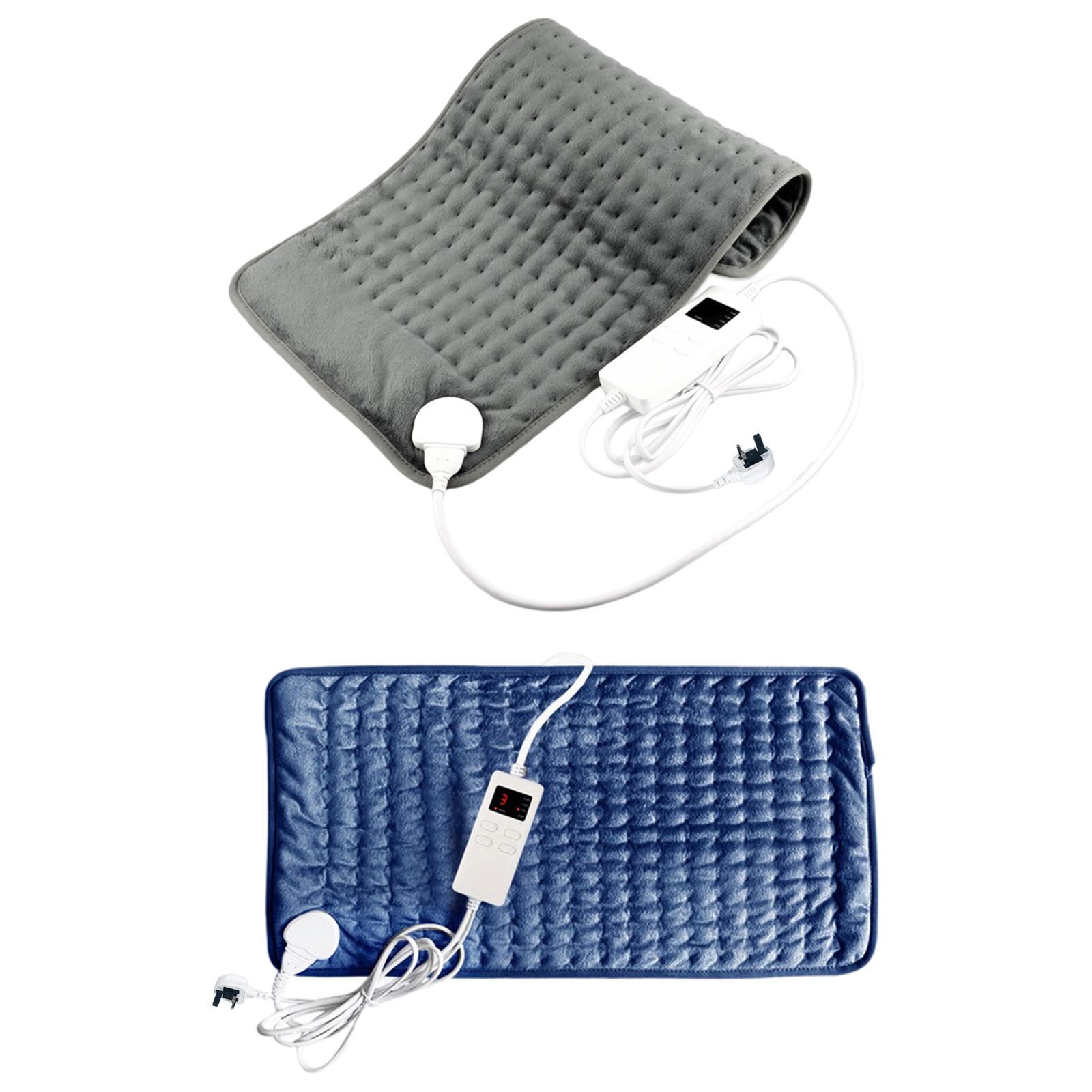 King Size Electric Heating Pad Auto Shut Off Pain Relief Fast Heating with 6 Heat Settings Thermal Wrap for Legs Cramps UK Plug