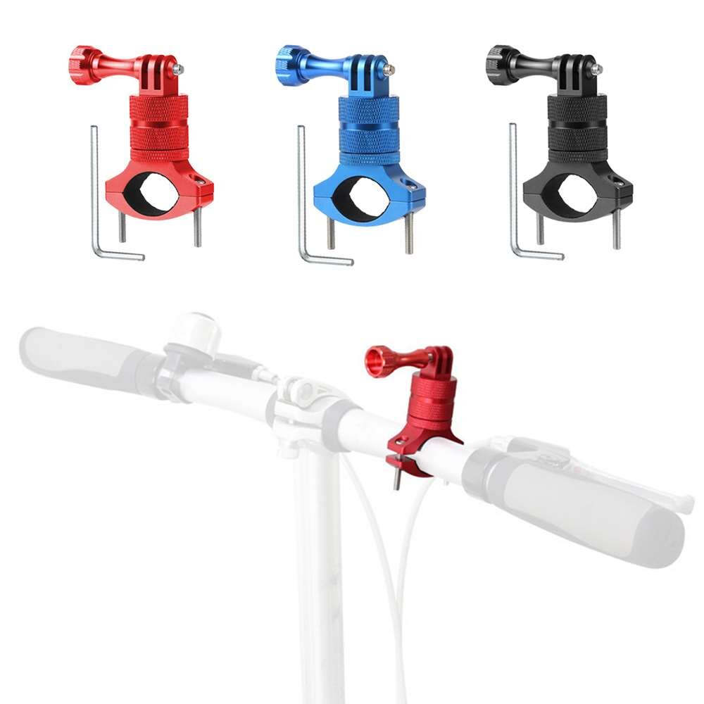Bicycle Mount Aluminum Alloy Rotatable Bike Handlebar Mount Holder Adapter Bracket Bike Action Camera