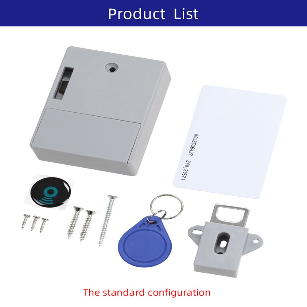 Intelligent 125KHZ EM RFID ID card cabinet lock invisible hidden lock electric drawer cabinet lock RFID key