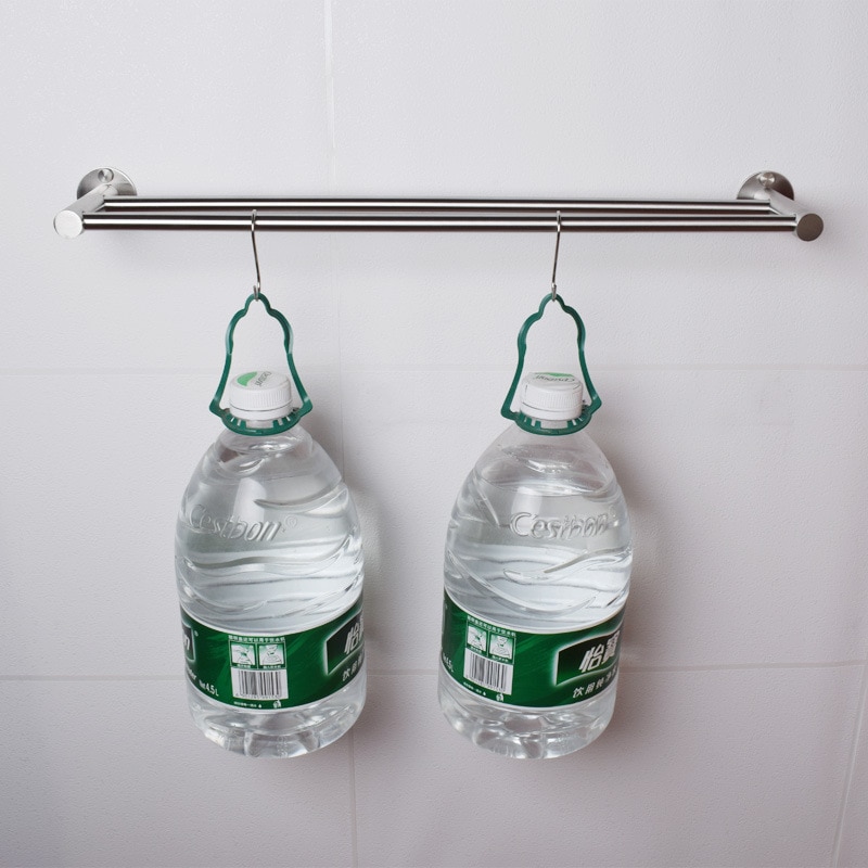 Toallero de baño fijo de acero inoxidable, barra de toalla de baño, colgador de toalla montado en la pared, gancho individual, toalleros dobles