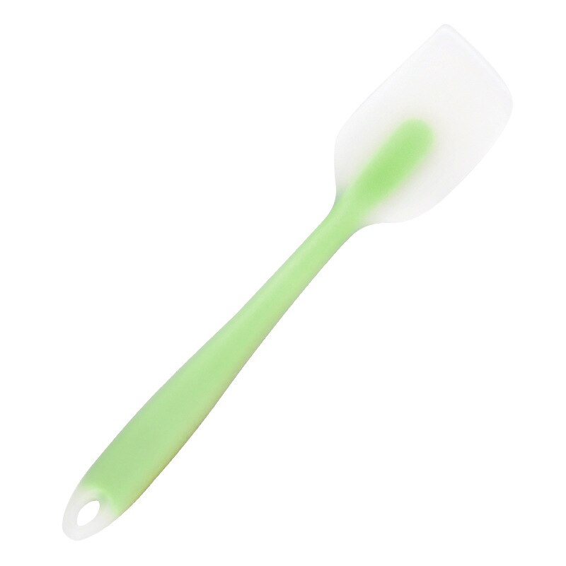 Spatule en silicone souple, pelle en caoutchouc antiadhésif, grattoir à gâteau, outil de cuisson de beurre de alimentaire, outils de boulangerie couleur: green  L