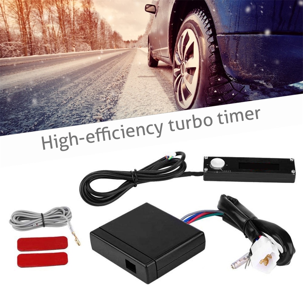 12 V Car Turbo Timer LED Display Separate Type Turbo Timer Useful Engine Cooling Easy Install Turbo Parts