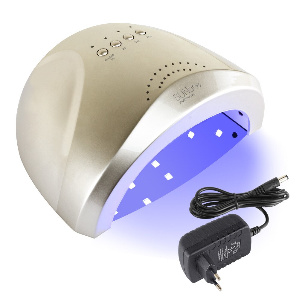48 W/80 W Nagel Lamp Dual Uv Led Lamp Voor Nagels Manicure Drogen Gels Vernis Nail Droger Machine lampe Uv Gel Ijs Lamp Feecy X7 Plus: SunoneGold EU Plug