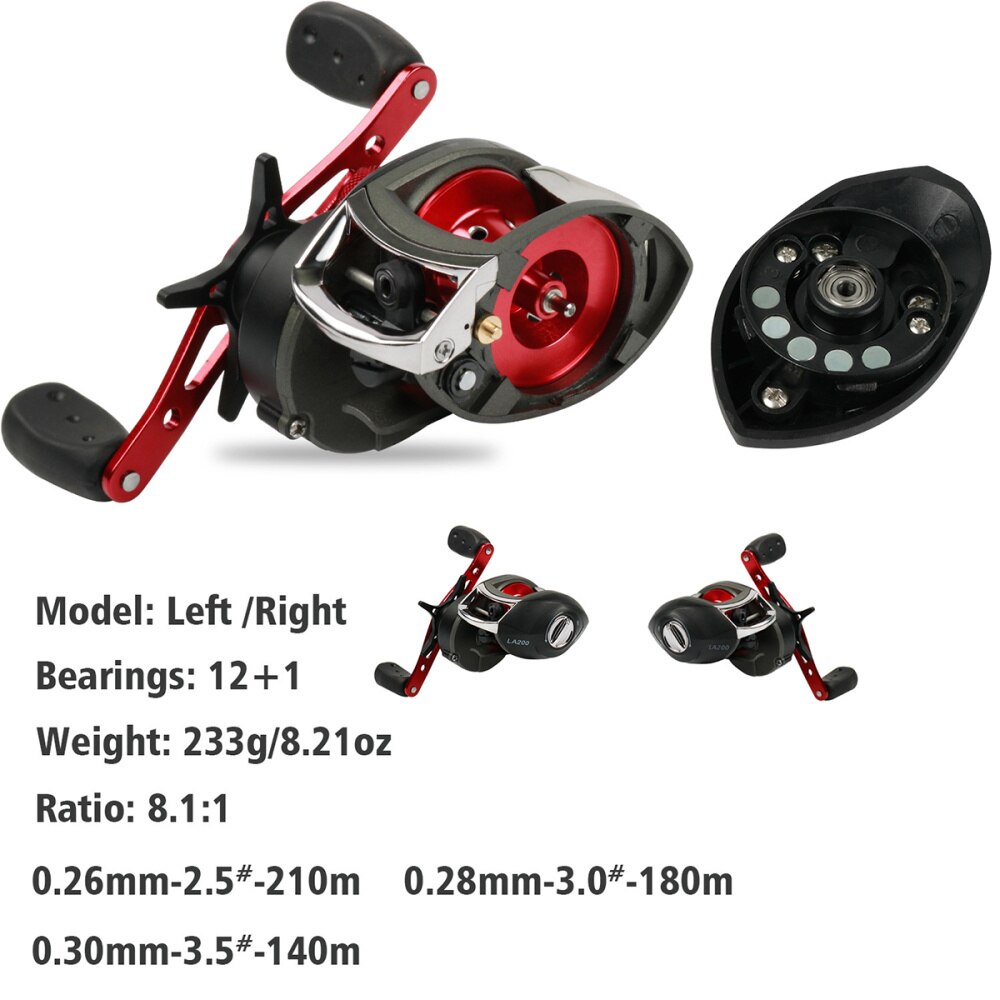 Fishing Reel Stainless Steel Spinning Fishing Reel for Saltwater or Freshwater Fishing (Left Hand)