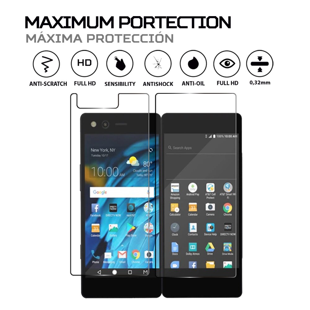 Screen Protector Anti-Shock Anti-Kras Anti-Shatter Compatibel Met Zte Axon M