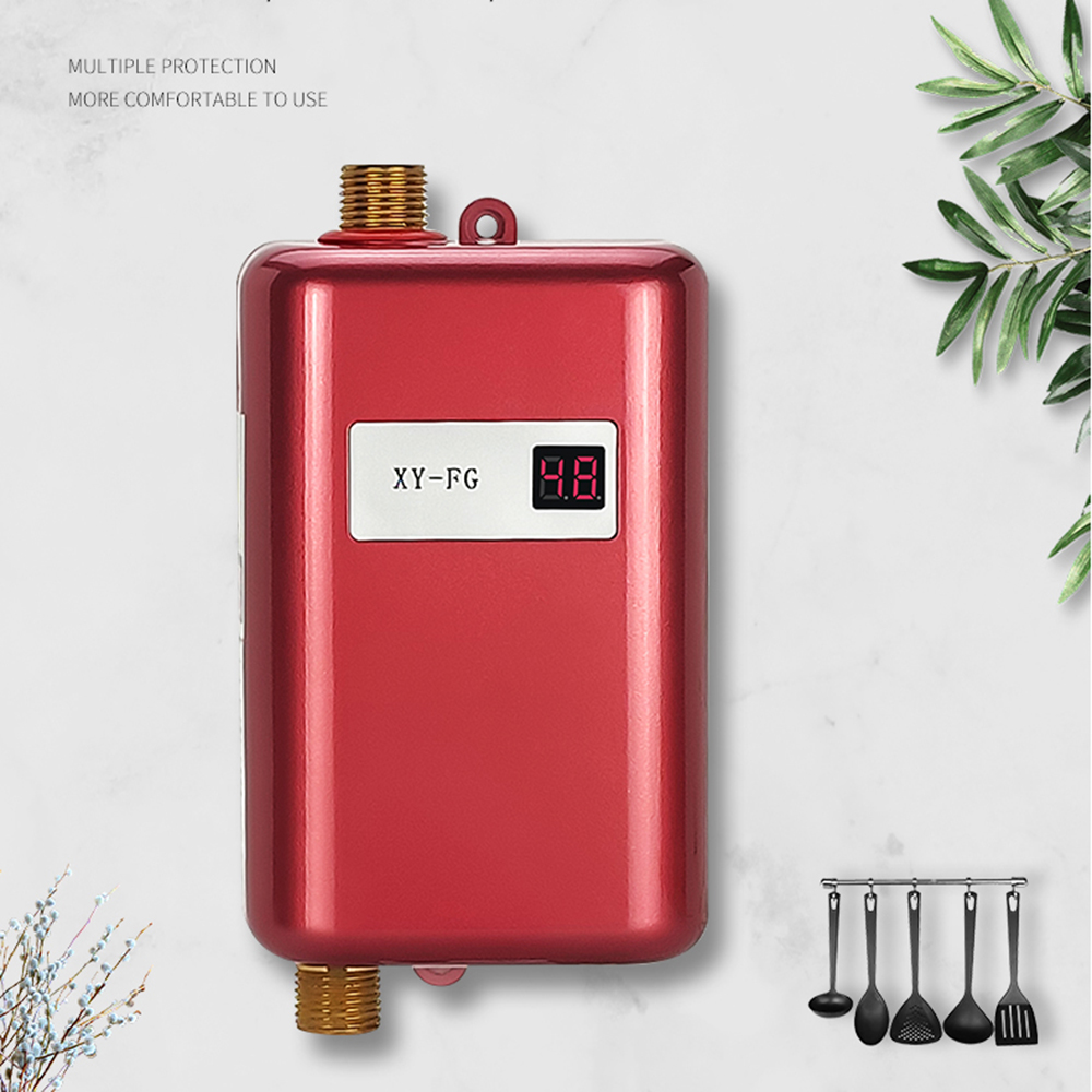 3800W Elektrische Boiler Momentane Douche Flow Snelle Verwarming Keuken Badkamer Rvs Tankless Boiler