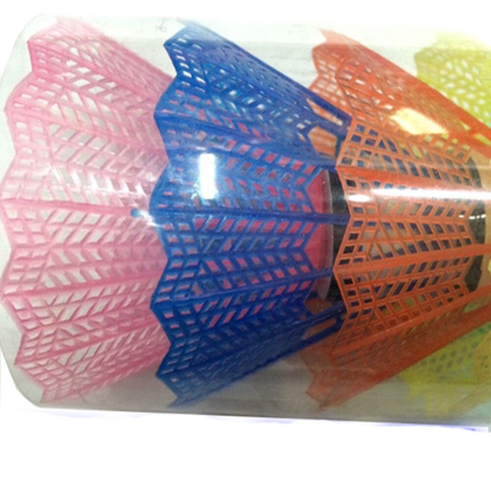 6 st träningsövning nylon fjäderbollar badminton bollspel sport multicolor