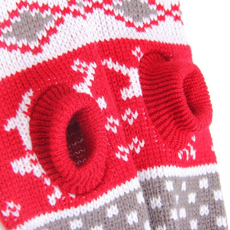 Vinterstrikket hundetøj varm sweater sweater til små store hunde kæledyrstøj frakke strikning hæklet stof 01