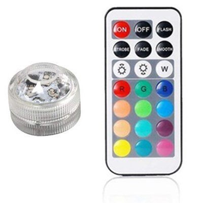 Underwater Led Light IP68 Waterproof Battery Operated Multi Color Submersible Lights For Swimming Pool Fountains Ponds Fishing: 1controller 1 Light