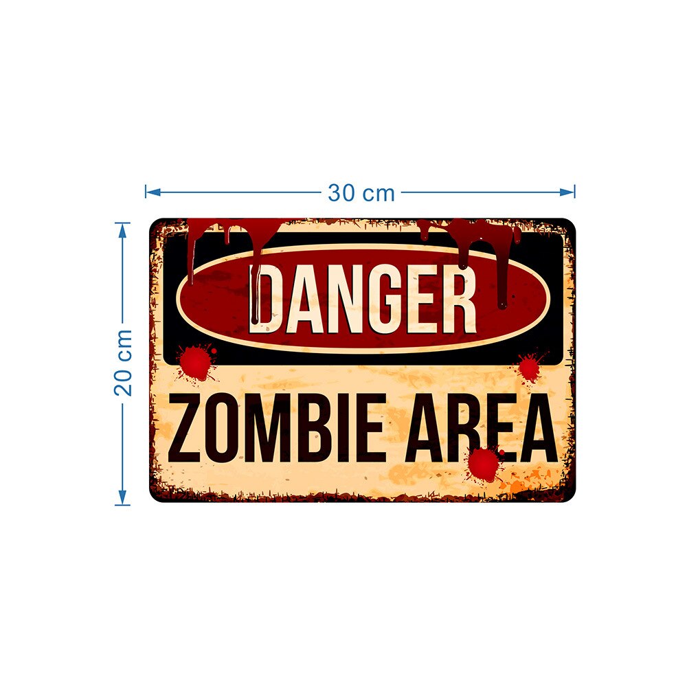 Halloween Warning Signs Stickers Danger Banning Signs Horror Wall Bloody Stickers Decorative Stickers Party Decor: Fluorescence Yellow