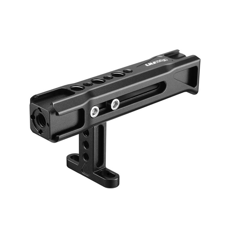 Uurig 2 Set Camera Accessoires: 1 Set R018 Top Hand Handgreep Met 3 Koude Schoen 1/4 Schroef & 1 Pcs Links Houten Handvat