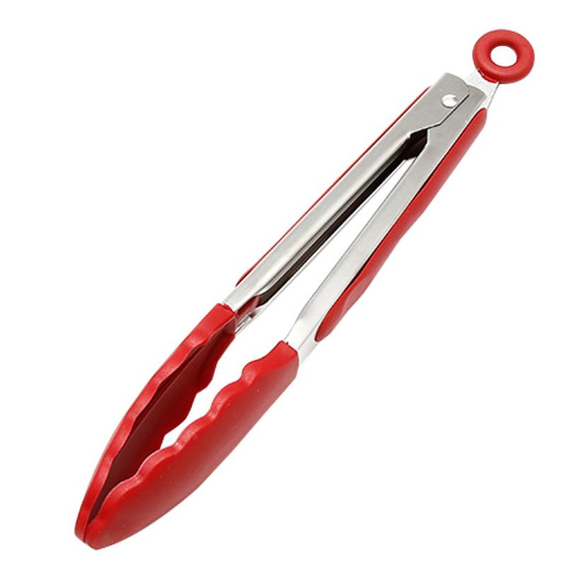 Ustensile de cuisine rouge Silicone Premium ustensile en acier inoxydable résistant à la chaleur antiadhésif sûr ustensiles de cuisine maison outil fournitures de cuisine: 7